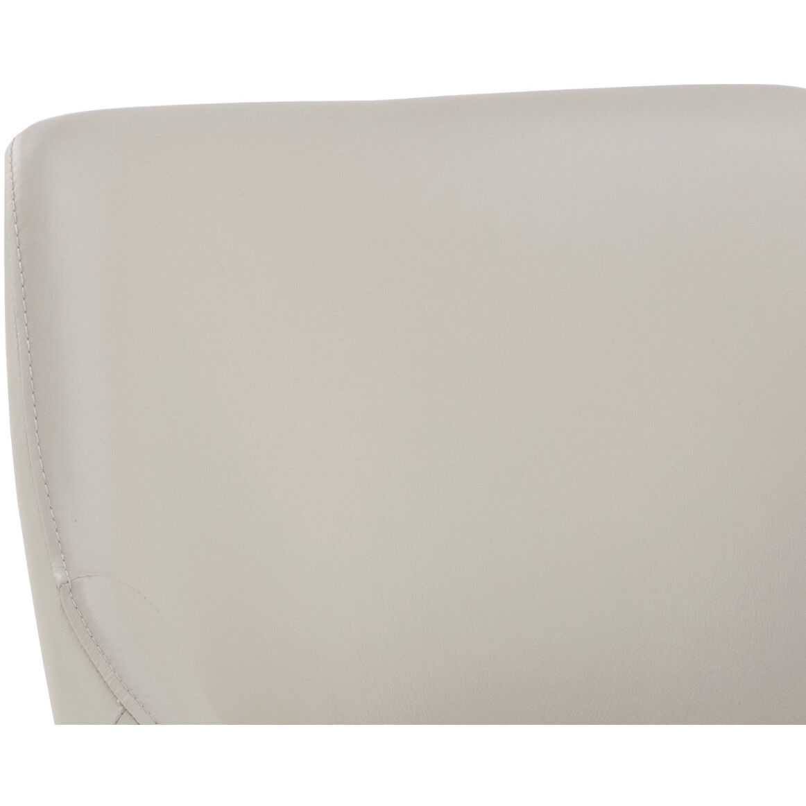 Galen Linea Light Grey Leather Dining Armchair